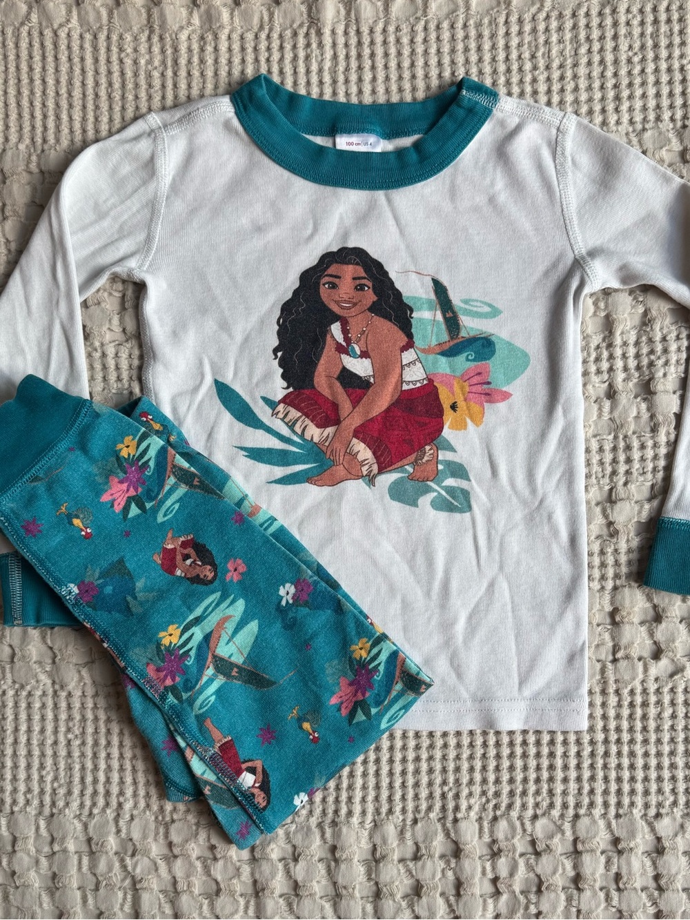 Hanna Andersson Disney Moana Long John Pajama Set